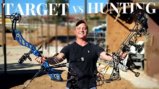 Target Vs Hunting Bow CHALLENGE!