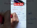 It’s vs its #shortbreak #english #englishgrammar