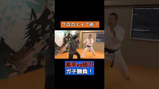 【坂口拓】素手vsプロのナイフ術　リベンジなるか！？ 銃の対処も【ウェイブ】 exported