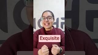 Learn new words! | Meaning of Exquisite | Synonyms of Exquisite | English Memes | #shorts