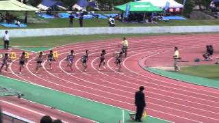 水口高校陸上部2013春季男子100ｍ16組