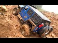 1/10 Scale RC : Jeep Wrangler Rubicon JK Muddy Hill Climbing #29.