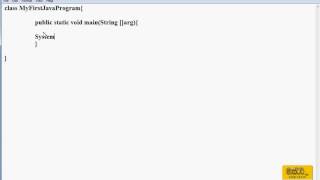 Java Sinhala Tutorial 02 - 1st Java Program