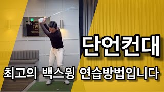 단언컨대 최고의 백스윙 연습방법입니다