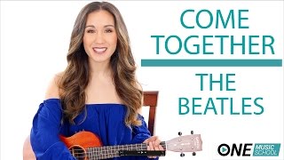 "Come Together" by the Beatles - Ukulele Tutorial With Full Play Along