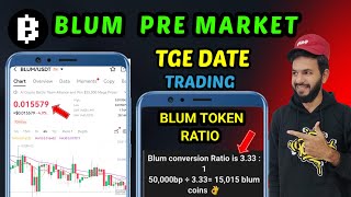 Blum Airdrop TGE | Blum new updates| Blum price prediction | Blum withdrawal listing date out |token