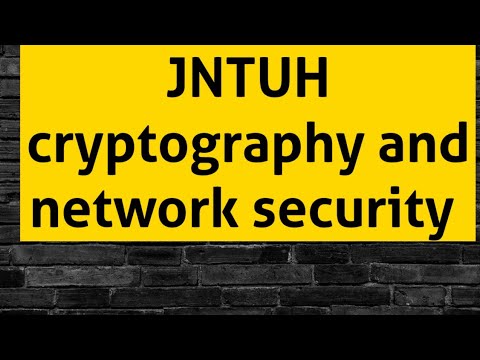 Cryptography And Network Security Imp Questions|| JNTUH|| - YouTube