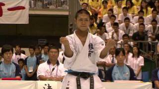 美ら島総体空手形 上村が優勝 All-Japan higi school Karate champion Uemura