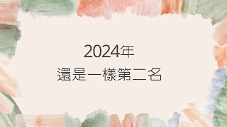 2024年還是一樣第二名