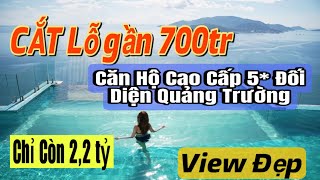 Hàng Hiếm. Căn Hộ Cao Cấp  Đối Diện quảng trường 2/4 NHA TRANG . View Xéo Biển Mát Cả Ngày