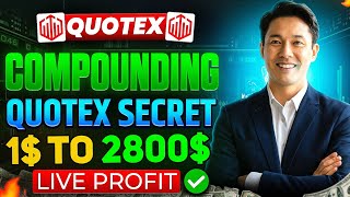 QUOTEX TRADING  1$ TO 2700$ + LIVE PROFIT🤑🤑  Quotex Live Trading #livetrading #quotex