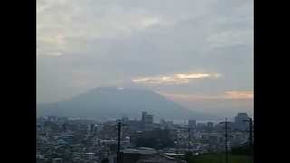 Volcano Sakurajima in Kagoshima, Japan (2015.10.05 07:12)