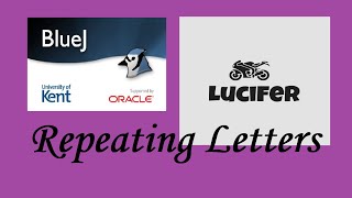 BlueJ JAVA | Repeating letters Question Solving | ICSE JAVA