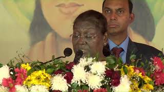 President Droupadi Murmu meets with the followers of Mahima Cult at Sambalpur, Odisha