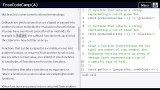 Understand Functional Programming Terminology - freeCodeCamp | Video 2 | Functional Programming