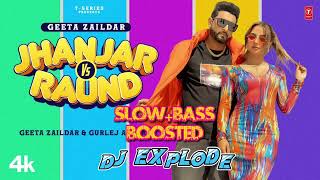 Jhanjar vs Raund | Slow + Reverb | Bass Boosted | Punjabi song 2023 | Jhanajar vs Raund lofi song