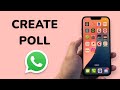 How To Create a Poll In WhatsApp Channel