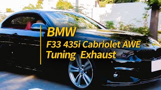 [BMW F33 435i Cabriolet AWE Tuning Exhaust]走行シーンとエキゾーストノート！ほんまにええ音になりましたね〜超絶気持ちよく羨ましい限り！屋根は開けず窓は全開で！