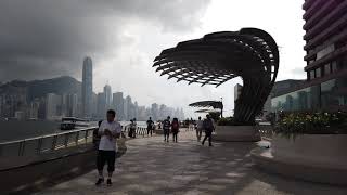 【4K】Tsim Sha Tsui Promenade \u0026 Avenue Of Stars 星光大道 \u0026 Star Ferry Pier 天星碼頭 In HK