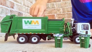 Garbage Truck Videos For Children l First Gear Mack Side Loader Unboxing!  l Garbage Trucks Rule