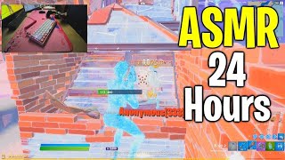 [24 HOUR] Satisfying😴 LoFi Chill Keyboard + Mouse Sounds Fortnite  Gameplay ASMR