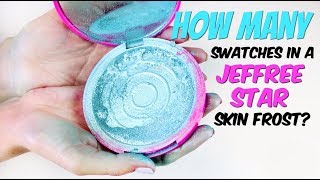 THE MAKEUP BREAKUP - How many brush swatches in a Jeffree Star Skin Frost | Dest