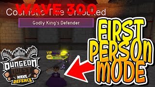 Kiraberry Warrior Sim Videos 9tube Tv - first person mode in wave defence dungeon quest roblox