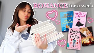 Reading romance books for a week! | reading vlog