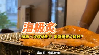 成都能吃到活烤海鲜的居酒屋，银鲷刺身+活烤章鱼哥，食材真的鲜到了极致！