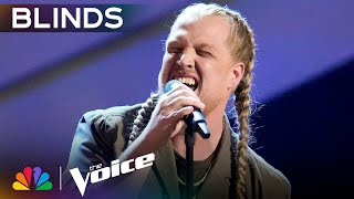 Huntley's Four-Chair Performance of "She Talks To Angels" Has the Coaches Fighting | Voice Blinds