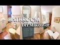 DIY BUDGET BATHROOM MAKEOVER | affordable bathroom remodel in the *grossest* part of our house