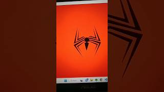 Spider man LOGO 🕷️ using python Turtle #viral #python #avengers #shorts #spiderman #peterparker