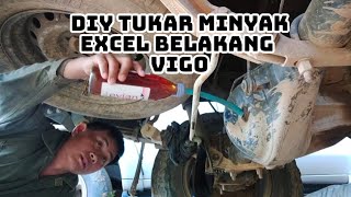 Cara menukar minyak excel Hilux vigo/DIY