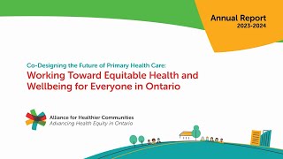 Alliance for Healthier Communities - Annual Report 2023-2024