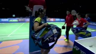 Day 1 - 2014 Dubai Superseries Finals - Wang Shixian Vs Saina Nehwal