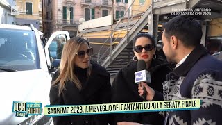 Sanremo 2023, il risveglio dei cantanti dopo la serata finale - Oggi è un altro giorno 13/02/2023