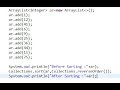 How to Sort ArrayList Collection Decending Order in Java  - Intact Abode