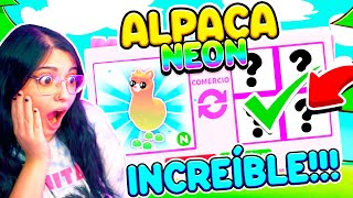 TRADEÉ LA *PRIMERA* ALPACA NEÓN en ADOPT ME! (Roblox)