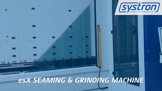 Glass Processing with systron esX Vertical Seaming \u0026 Grinding Machine - Usecase Glass Triangle