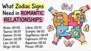 What Zodiac Signs Need in Romantic Relationships