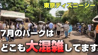 7月の週末のディズニーシーの様子【7月9日】part1