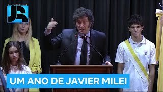 Javier Milei completa um ano de governo na Argentina com sinais de recuperação da economia