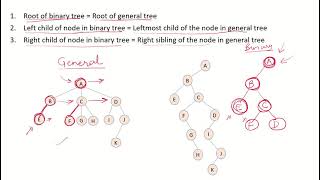 DSA23c - Convert general tree to binary tree