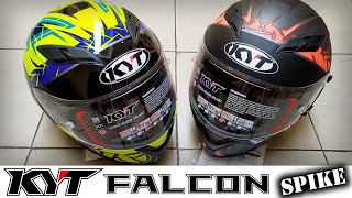 Helm KYT FALCON SPIKE. Ada 2 motif.