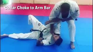 KUDO Under hook catch, hip toss followed by choke