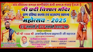 LIVE🔴मातृकुंडिया🔴DAY-04-श्री बद्री विशाल मंदिर प्राण प्रतिष्ठा कलश एवं ध्वज दंड स्थापना महोत्सव