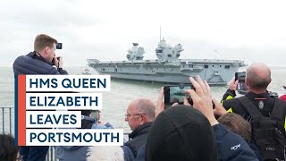 Navy's HMS Queen Elizabeth sets sail for northern Europe deployment