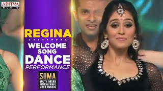 Actress Regina Cassandra Energetic Dance Performance for Welcome Kanakam Song @SIIMA Awards