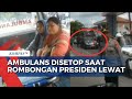 Viral Video Ambulans Berhenti untuk Beri Jalan Rombongan Presiden di Sampit Kalteng