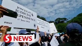 Justice Walk: Lawyers gather for peaceful protest to uphold judicial independence